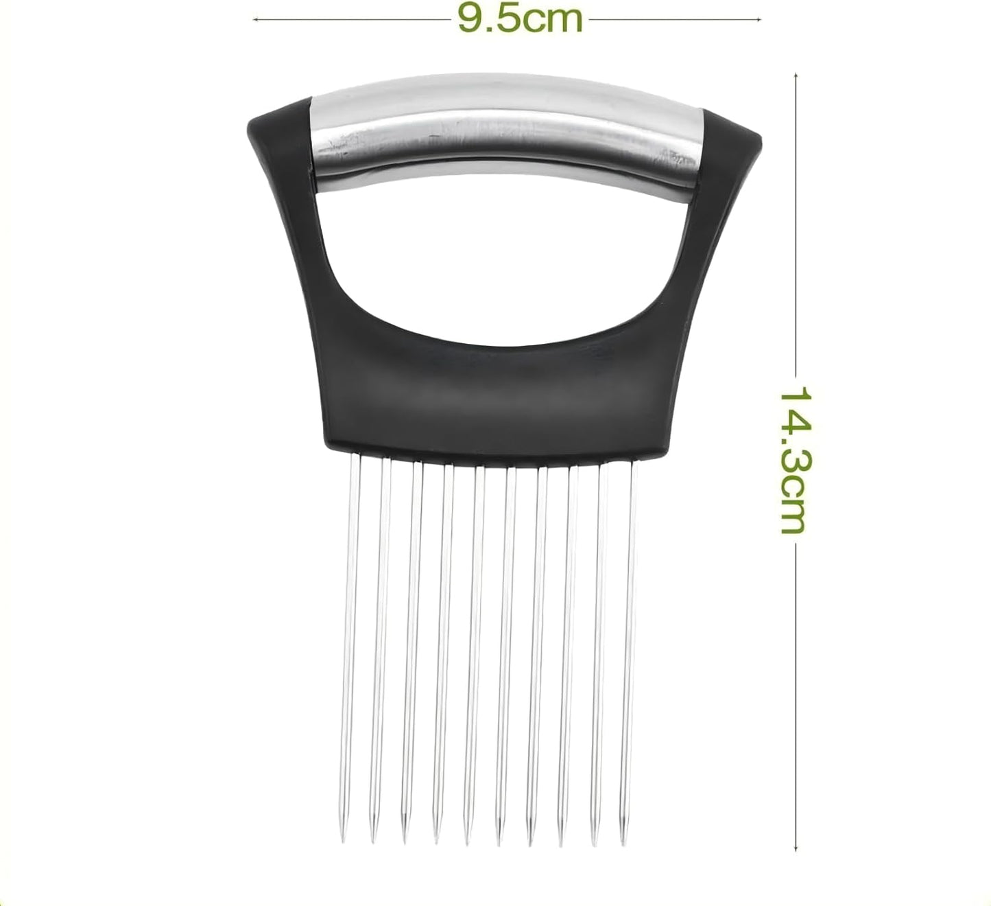 Onion Holder for Slicing, 2026 New Stainless Steel Slicer Onion Cutter for Slicing, Vegetable Cutter for Potato and Tomato, Lemon Avocados, Eggs, Onion Home Kitchen Tools (2 Pack)