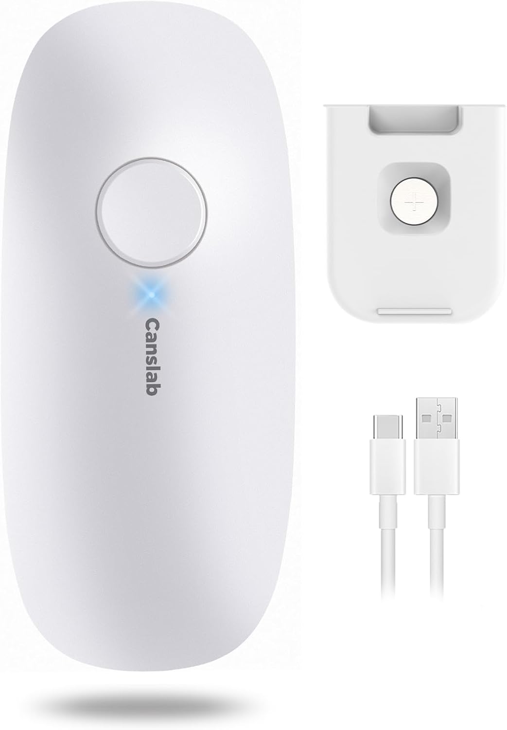 Canslab Ultrablde (Basic Version）_Rechargeable Electric Can Openers for Kitchen for Seniors with Arthritis- USB Battery Can Opener for Any Size Can - Smooth Edge, Handsfree, Wall Mountable Opener