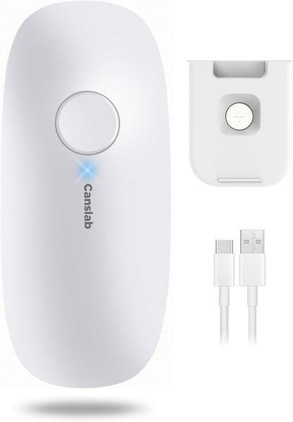 Canslab Ultrablde (Basic Version）_Rechargeable Electric Can Openers for Kitchen for Seniors with Arthritis- USB Battery Can Opener for Any Size Can - Smooth Edge, Handsfree, Wall Mountable Opener