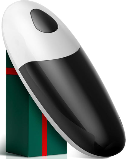 Handsfree One Touch Electric Can Opener, Smooth Edge Automatic Can Opener Fits All Can Sizes, Handheld Battery Operated Easy and Safe Kitchen Gadget for Seniors with Arthritis