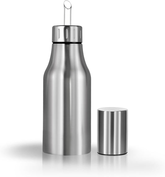 Stainless Steel Oil Dispenser Bottle - 1000ML Leak-Proof Oil Container for Kitchen, Olive Oil & Cooking Liquids-34Oz