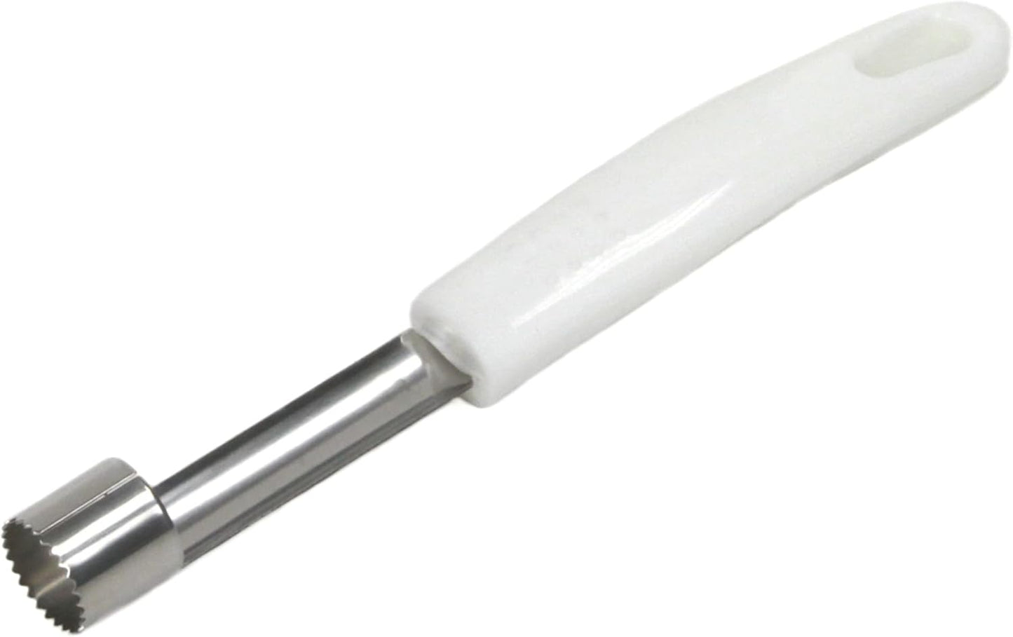 Chef Craft Select Stainless Steel Apple and Vegetable Corer, 8 inches in length, White