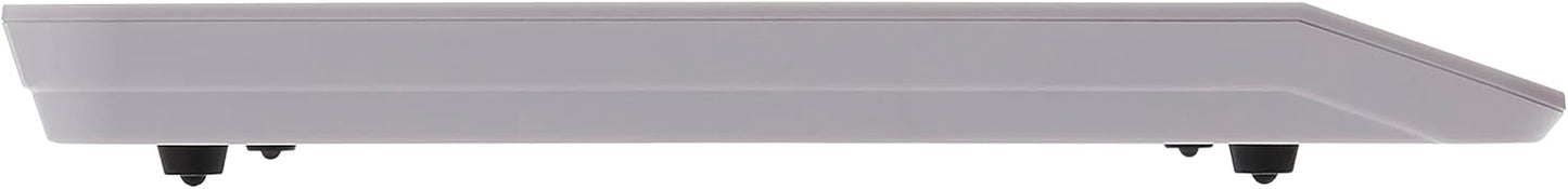Taylor 22LB High Capacity Kitchen Food Scale with Stainless Steel Surface, Backlit Display, and USB Recharging Cord Included, White