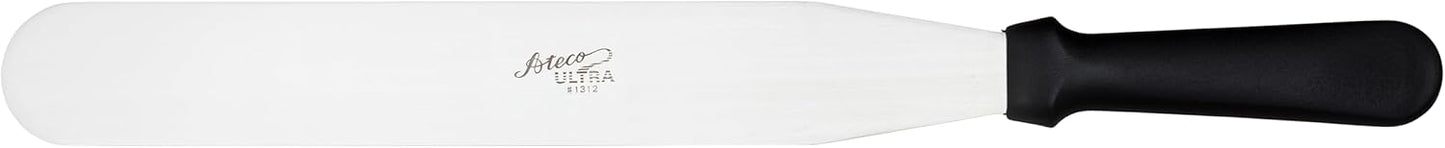 Ateco Ultra Straight Spatula with 6 by 1.5-Inch Stainless Steel Blade, Plastic Handle, Dishwasher Safe, Silver