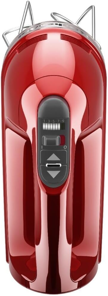 KitchenAid 9-Speed Digital Hand Mixer with Turbo Beater II Accessories and Pro Whisk - Contour Silver