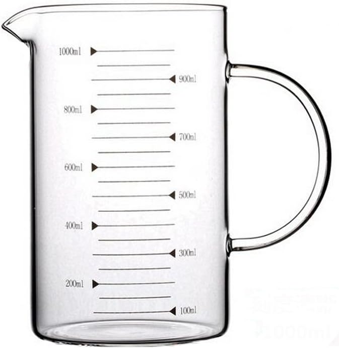 Borosilicate Glass Measuring Cup with Spout 350ml Clear