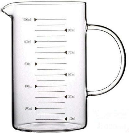 Borosilicate Glass Measuring Cup with Spout 350ml Clear