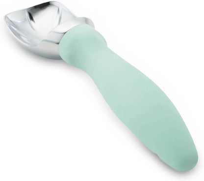 Spring Chef Heavy Duty Ice Cream Scoop with Comfortable Handle - Professional Ice Cream Scooper for Gelato, Sorbet, Cookie Dough, Melon, Frozen Yogurt - Dishwasher Safe Metal Kitchen Tool - Black