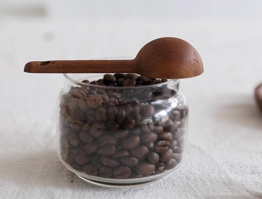 Beech Wooden Coffee Scoop - 15ml Tablespoon Measuring Spoon for Coffee Grounds, Whole Beans, or Tea - Home Kitchen Accessories (1 Pack)