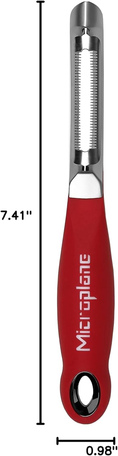 Microplane Professional Serrated Swivel Peeler for Tomato and Kiwi, for Right and Left Hand Use