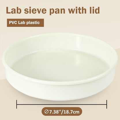 PVC Nylon Lab Sieve 80 Mesh(0.2mm), LVDALAB 7.9Inch(20cm) Diameter Sample Sifter Strainer for Industrial Lab Home