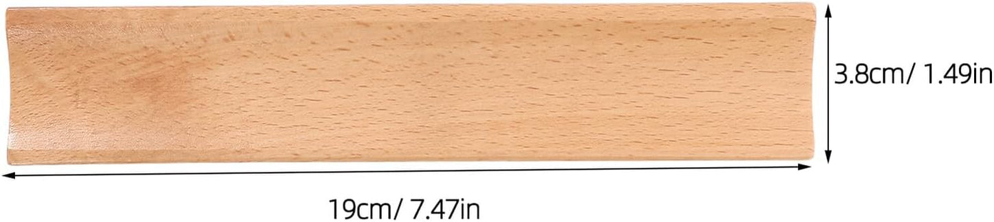 Garneck 2pcs Natural Wood Rolling Pin Stand for Baking Fit Cradle for Pizza Roller Dough Roller Space-saving Kitchen Display Rack Resistant to Stains and Easy to Clean