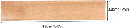 Garneck 2pcs Natural Wood Rolling Pin Stand for Baking Fit Cradle for Pizza Roller Dough Roller Space-saving Kitchen Display Rack Resistant to Stains and Easy to Clean