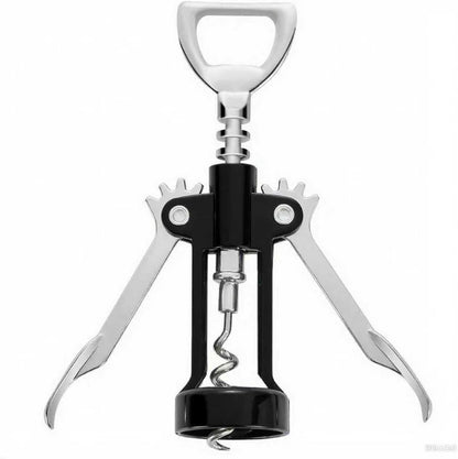 Wine Opener,Multifunctional Bottles Opener Zinc Alloy Corkscrew Wine Opener with Ergonomic Wing Handle (navy blue)