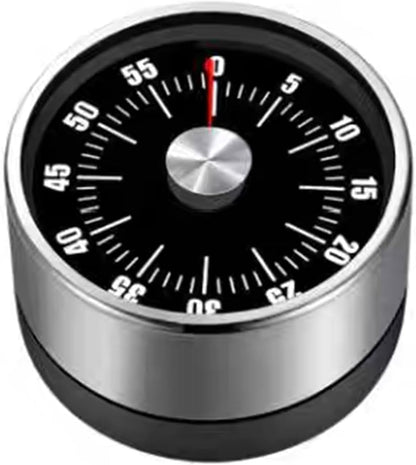 Digital Kitchen Timer for Cooking, Loud Alarm, Magnetic Back, Black and Silver (darkblack-t)