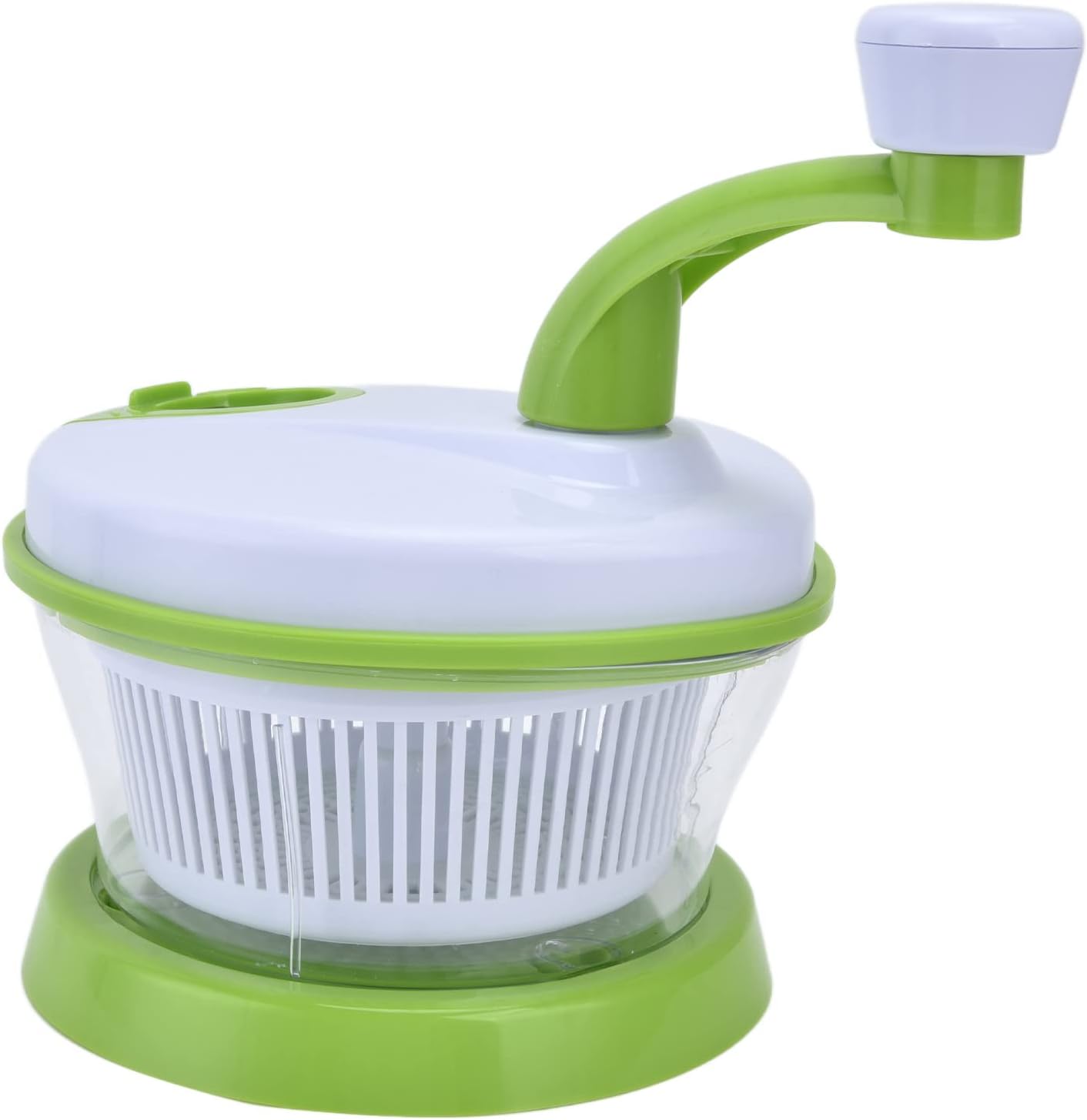 Handcrank Salad Spinner Colander Bowl, Fruit Vegetable Crusher Chopper, Meat Mincer Garlic Ginger Grinder, Flour Egg Blender Stirrer