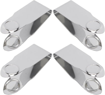 Angoily 4pcs Stainless Steel Strawberry Huller Tool Stem Remover Kitchen Fruit Corer Set for Home Cooking