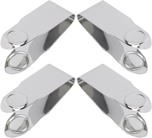 Angoily 4pcs Stainless Steel Strawberry Huller Tool Stem Remover Kitchen Fruit Corer Set for Home Cooking