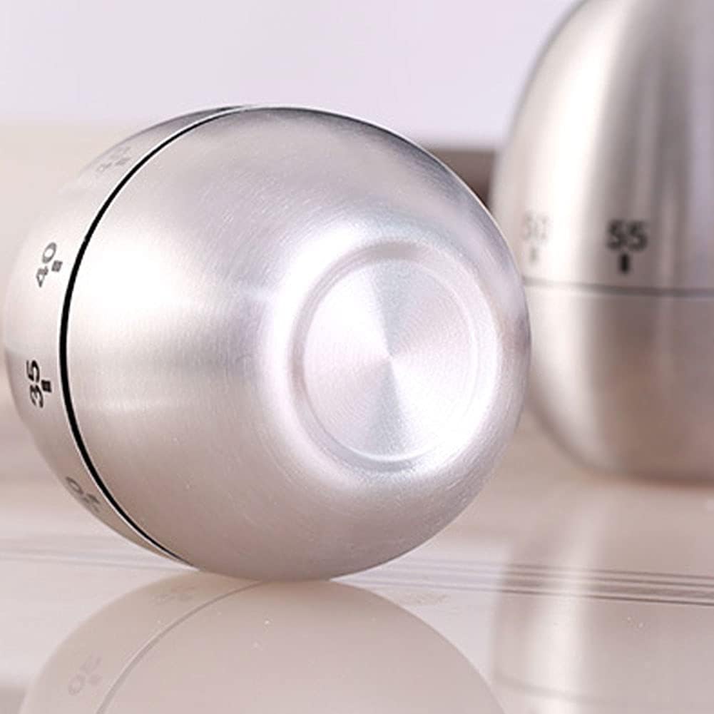 Mechanical Kitchen Egg Timer for Boiling Eggs, 60 Minute Mechanical Kitchen Timer, No Batteries Needed, Waterproof Visual Countdown Clock for Boiling Eggs & Cooking Baking Tool