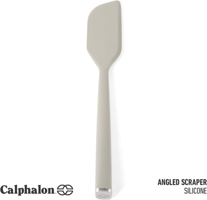 Calphalon Prime Scraper Set, 2-Piece Silicone Kitchen Scraper Set, Flexible Baking & Cooking Scrapers, Heat-Resistant Nonstick-Safe Tools with Ergonomic Handles, Navy