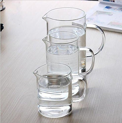 Borosilicate Glass Measuring Cup with Spout 350ml Clear