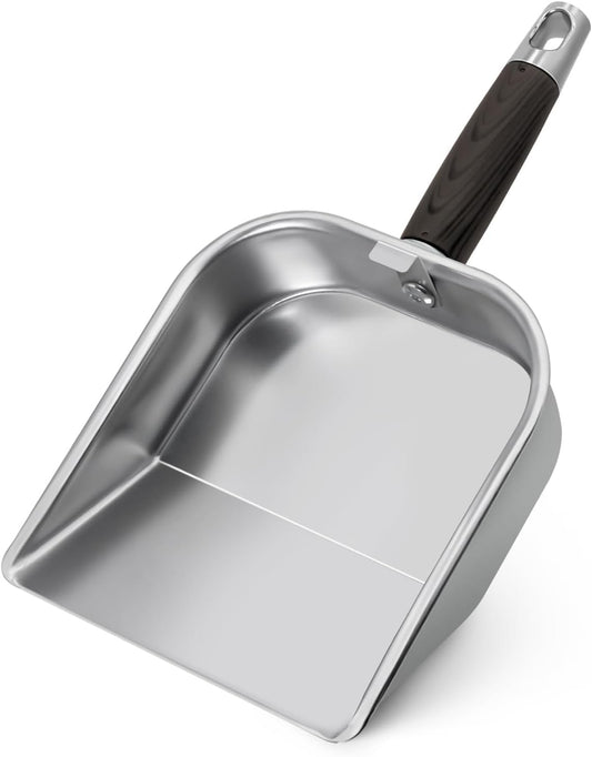 Griddle Scoop for Blackstone with a Any-Edge Hook, Stainless Steel Griddle Portable Food Mover for Stir Fry and Move Food, Classic Grill Shovel