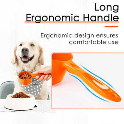 SUPERDESIGN 1 Cup Dog Food Scoop for Container Melamine Measuring Scoop for Dogs Cats Birds and Rabbits Pet Food Feeding Scoop Dishwasher Safe - Yellow