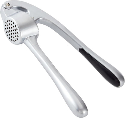 HiramWare Garlic Press, Premium Rust Proof Kitchen Garlic Mincer Crusher Squeezer with Ergonomic handle, Ginger Crusher with Good Grip, Easy to Clean, Dishwasher Safe