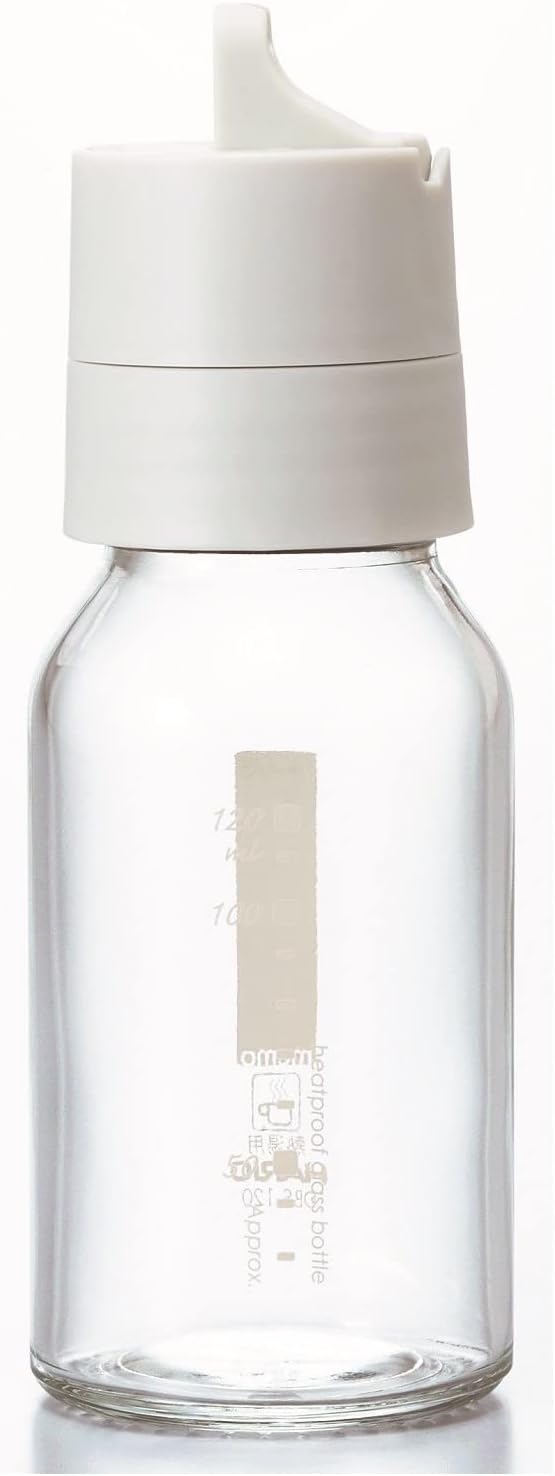 Hario Flip-Top Dressing Bottle, 120ml, Pale Grey