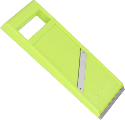 Vegetable Slicer, 4.25 x 10.8in Potato Slicer for Chips, Plastic Handheld Vegetable Chopper Kitchen Cutter with Stainless Steel Blades and Ergonomic Handle for Carrot