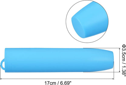 uxcell Silicone Garlic Peeler Tube, 2Pcs Garlic Roller Peeling Tube Garlic Cloves Skin Remover for Useful Kitchen Tools, Black