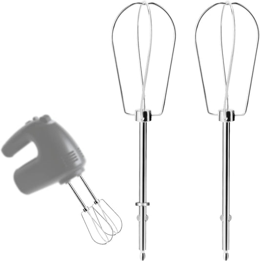 2pcs Hand Mixer Beaters Attachments Compatible with BLACK & DECKER, Universal Stainless Steel Electric Hand Mixer Whisk Replacement for Cooking and Baking