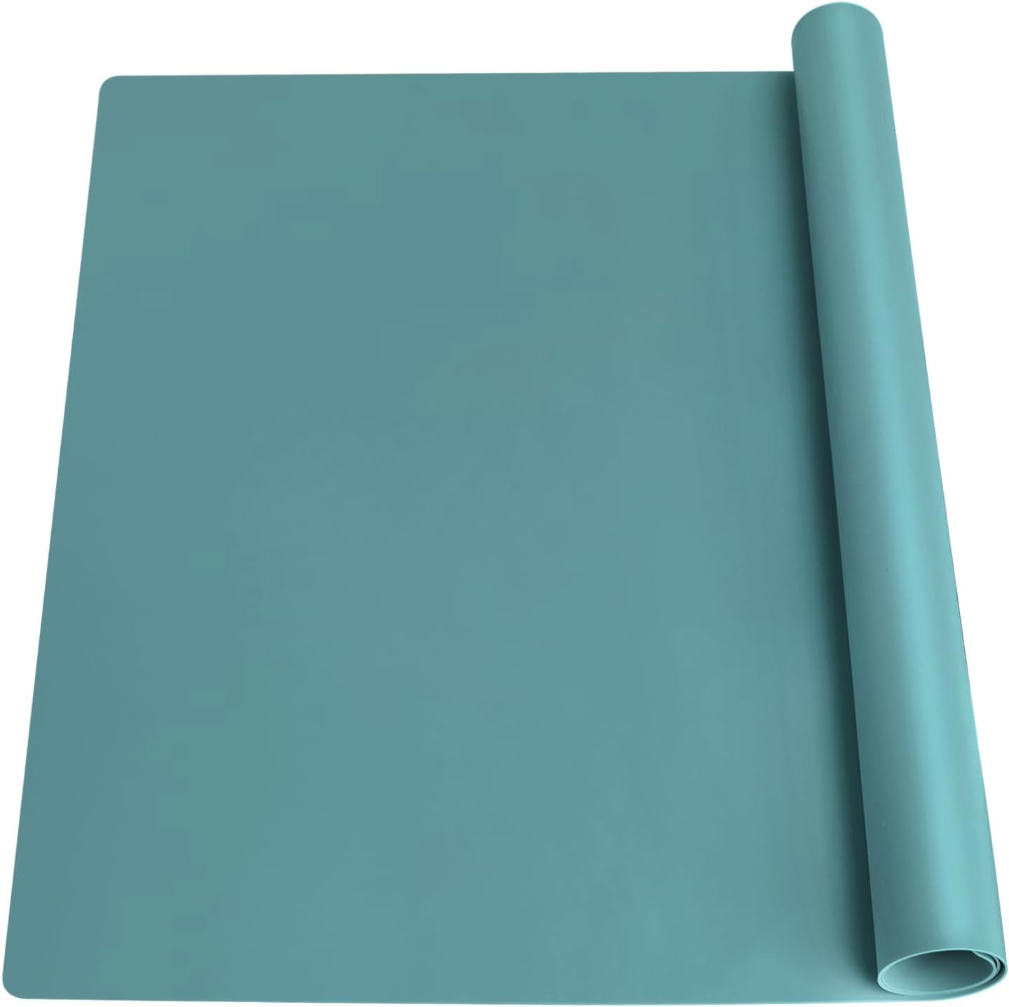 Standard Silicone Mat,Black Baking Mat-Food Grade Kids Dinner Table Placemat Non Slip Counter Mat with Raised Edges Heat Resistant Mat for Air Fryer Nonstick Pastry Dough Mat(1 Pack 23.6'' x 15.7'')