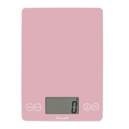 Escali Arti Glass Food Scale Digital Countertop Kitchen, Baking and Cooking Scale with Nutrition and Calorie Counter, 15-Pound Capacity, 9" x 6.5" x .75", Gray Storm