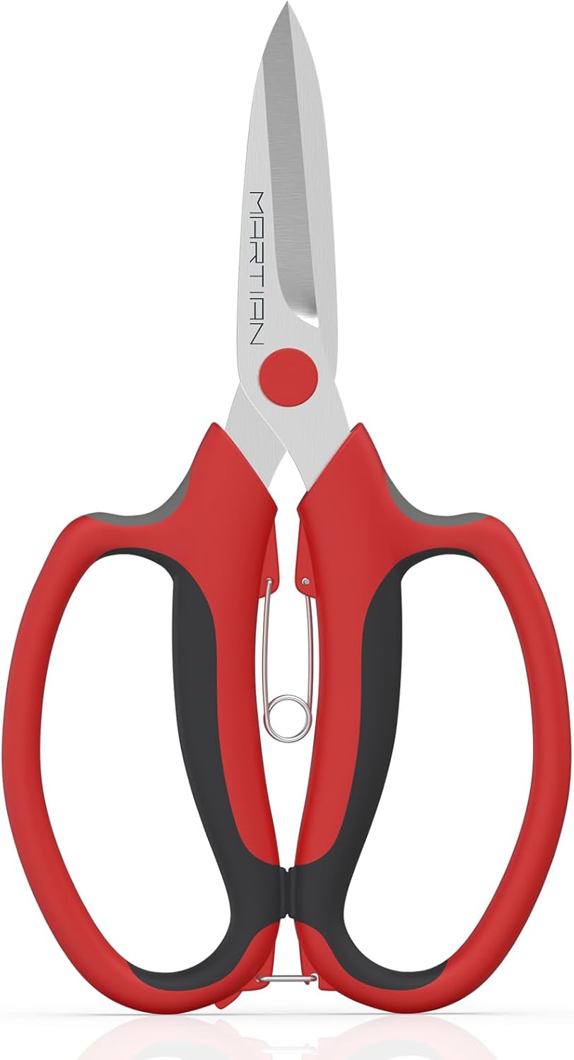 Florist Scissors – Japanese 420 J2 Stainless Steel Blades, Sharp Precision Shears for Flower Arranging, Stem Cutting & Crafting | Ergonomic Grip