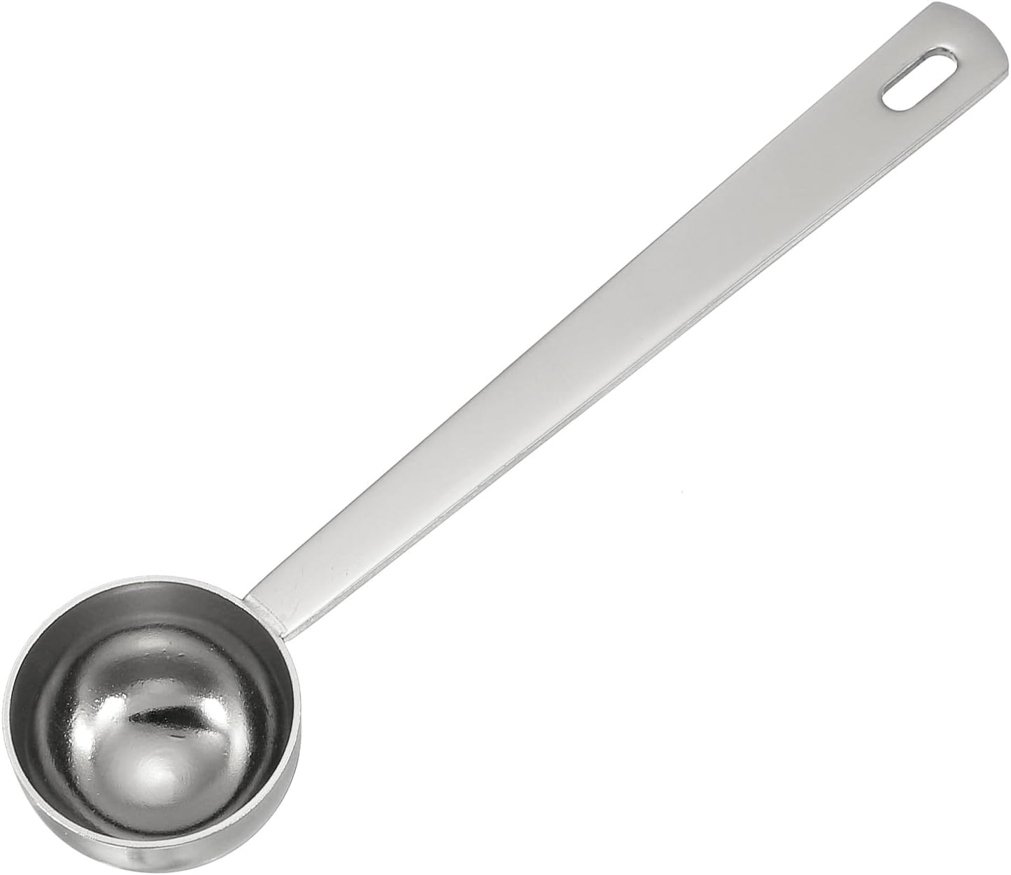 uxcell Measuring Spoon, 15ml Long Handle Table Scoop Teaspoon Coffee Scoop Spoon for Ground Coffee Tea Sugar Cooking Baking, Black