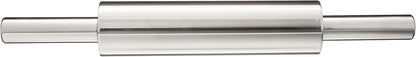 Fox Run Stainless Steel Rolling Pin With Handles, 18" x 2.6" x 2.8"