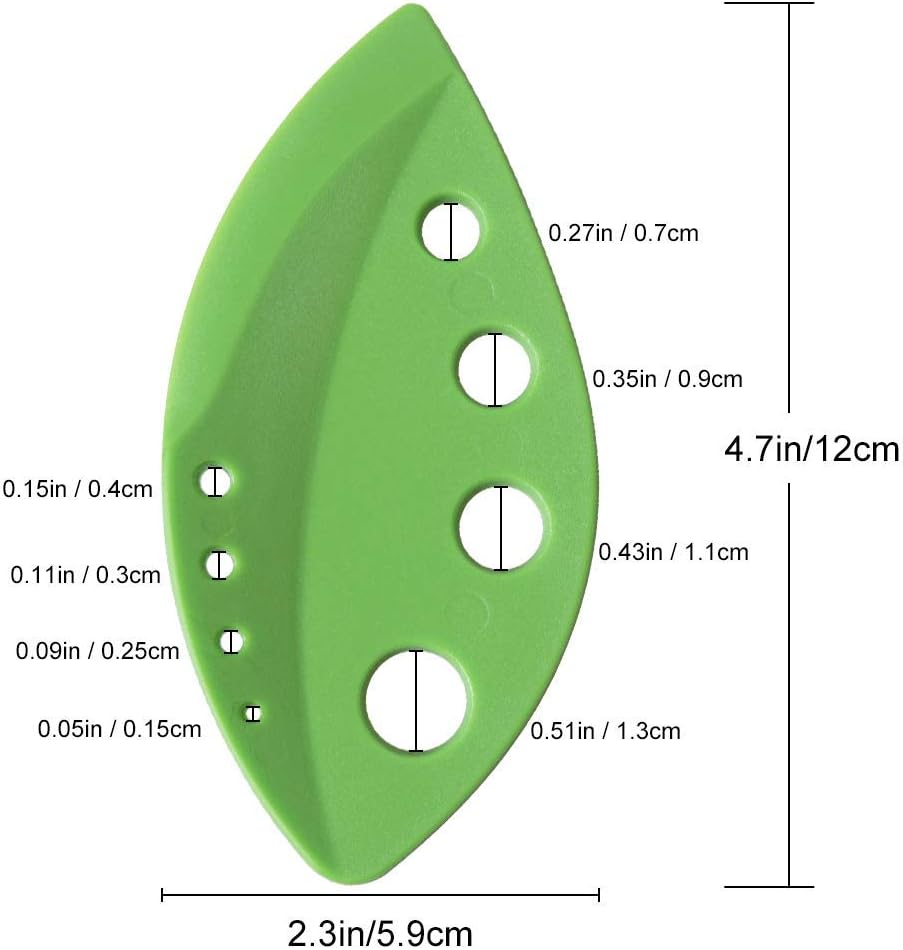 2 Pack Herb Stripper Tool 9 Holes Stainless Steel kale Leaf Stripping Zip Tools, Curved Edge Can be Used as a Kitchen Gadgets