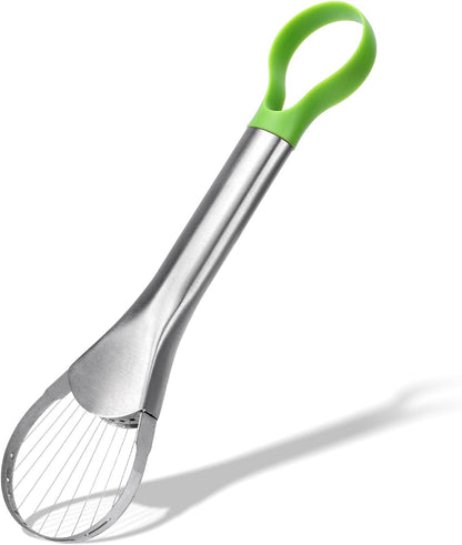 2-in-1 Avocado Pitter and Slicer, Well Made Stainless Efficient Kitchen Tool Dishwasher Safe for Hassle-Free Avocado Prep Sandwiches, Salads