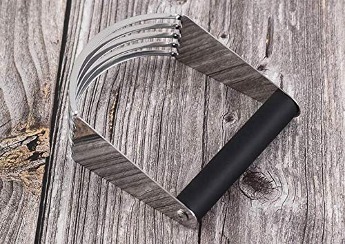 WOIWO 1 PCS Stainless Steel Flour Mixer Multipurpose Cream Whisker Baking Tool Butter Flour Mixer (silver)