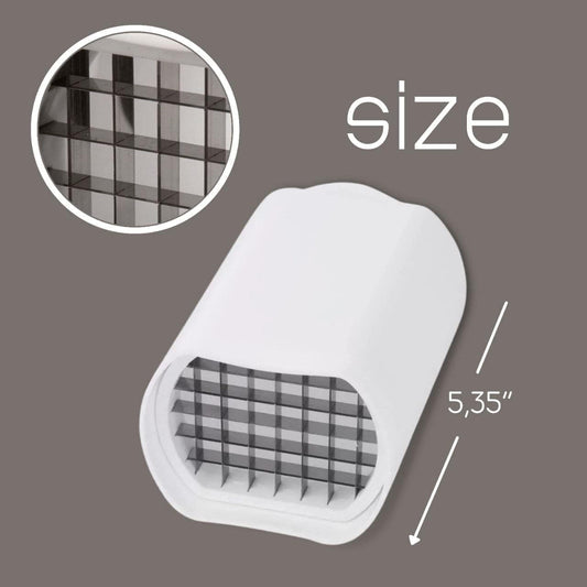 French Fry Cutter Natural Cut Rapid Slicer Vegetable Dicer Potato Tool Food Dicer Veggie Dicer Chopper Veg Chopper White