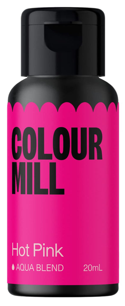 Colour Mill Aqua Blend Water-Based Food Coloring, 20 Milliliters Hot Pink