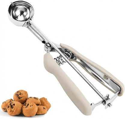 Cookie Scoop, Ice Cream Scoop, 1Tbsp/15 ml/0.5oz Cookie Scoops for Baking, 18/8 Stainless Steel Cookie Scooper for Baking, Ice Cream Scooper with Trigger Release, Cookie Dough Scoop with Non-slip Grip