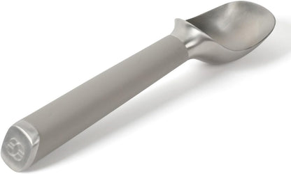 Calphalon Cookie Scoop, Stainless Steel Trigger Scoop for Cookie Dough, Ice Cream & Batter, Portion Control Kitchen Scoop with Release Mechanism, Taupe