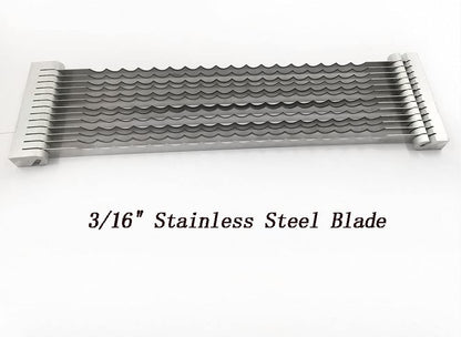 Tomato Slicer Blade Replacement - 3/16" Stainless Steel Blade Assembly Suitable For Commercial Vegetable Slicer and Manual Fruit Slicer
