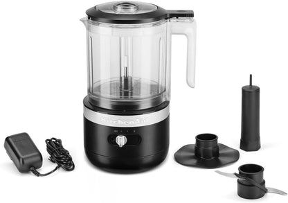 KitchenAid 5 Cup Food Chopper KFC0516BM, Matte Black