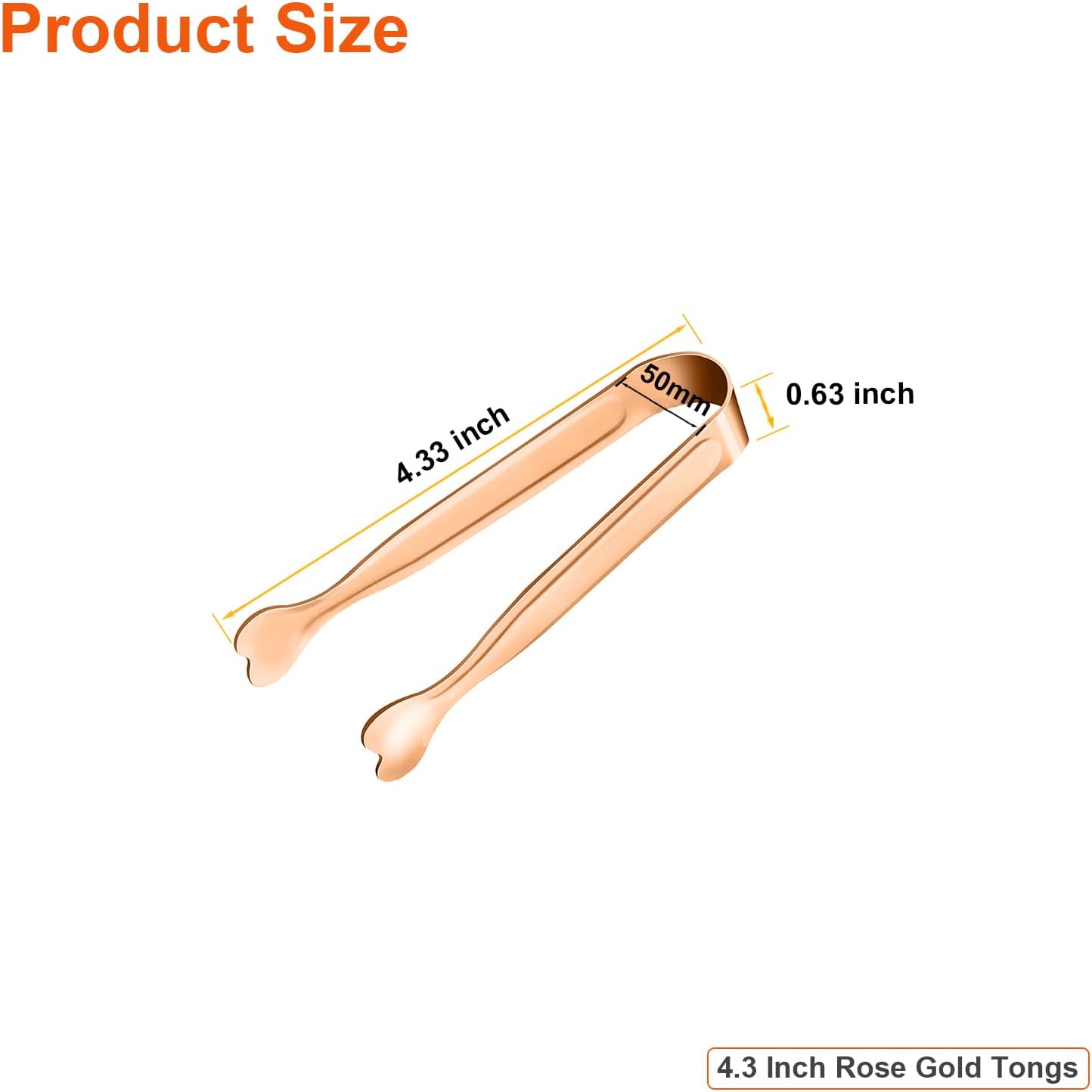 Mini Serving Tongs, Anytrp 18-Packs Stainless Steel Sugar Tongs, 4.3inch Ice Tongs Kitchen Appetizers Tongs for Coffee Bar, Tea Party, Desserts Party, Sugar and Ice Bucket