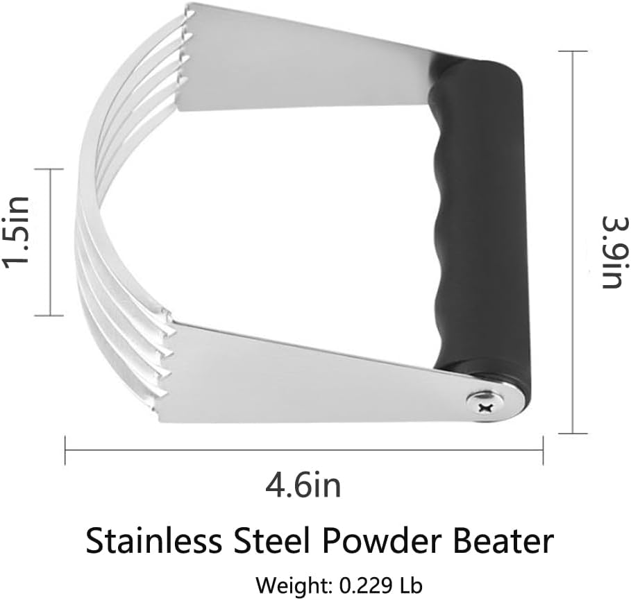 Dough Blender Heavy Duty Pastry Cutter Stainless Steel Butter Cutter Professional Baking Tool For Mixing Flour Butter