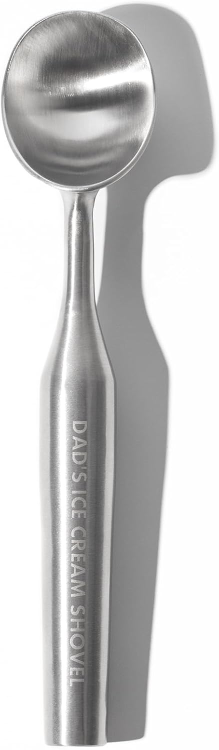 OYV Stainless Steel Ice Cream Scoop, Ergonomically Designed Handle for Comfort, Heavy Duty Ice Cream Scooper, One-Piece Design Ice Cream Scoops, Dishwasher Safe