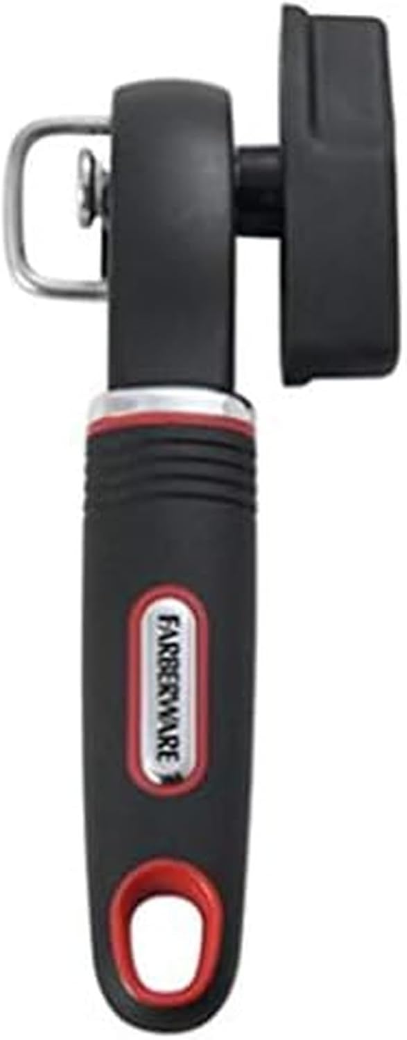 Farberware Soft Grips Can Bottle Opener, One Size, Red/Black